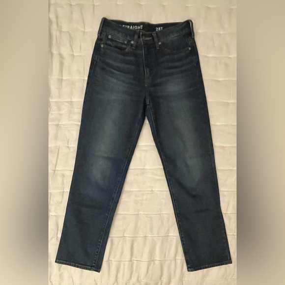 J. Crew Tall high-rise '90s classic straight jean in Buoy wash, size 28 Tall - Picture 2 of 4